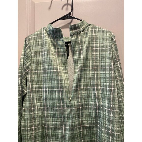 Isaac Mizrahi Live! Green Jacquard Dress – 1X Petite - Picture 7 of 8